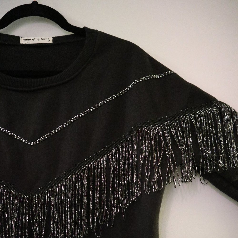 Sparkly Fringe Sweater